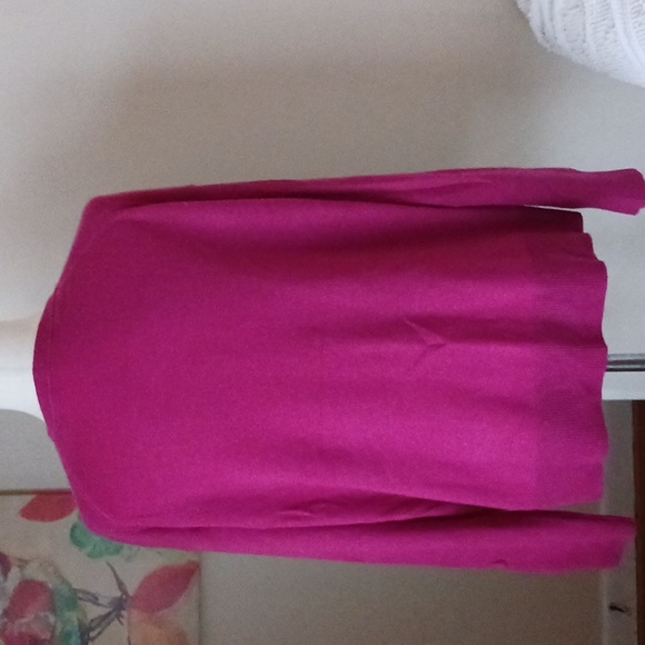 Vince sweater crew neck long sleeve Pullover Cashmere fuschia pink size M - Picture 5 of 11